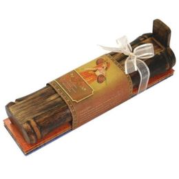 Incense Gift Set - Bamboo Burner + 3 Meditation Sticks Packs & Holiday Greeting - Joy