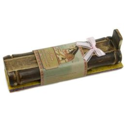 Incense Gift Set - Bamboo Burner + 3 Meditation Incense Sticks Packs & Greeting for Mom - You are the Greatest Gift