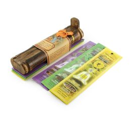 Incense Gift Set - Bamboo Burner + 3 Chakra Incense Sticks Packs & Love Greeting - Lost in Love