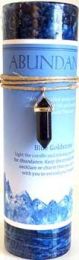 Abundance Pillar Candle with Blue Sandstone Pendant