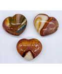 1 1/4" Jasper, Polychrome heart