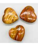 2" Petrified Wood, Red heart