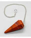6-sided Snake Skin Agate pendulum