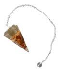 Citrine orgone pendulum