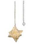 Merkabah Citrine Orgone pendulum