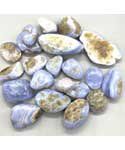 1 lb Agate, Blue Lace tumbled stones 20-25mm