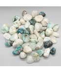 1 lb Quartz W Chrysocolla tumbled stones