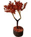 Carnelian & Om Gemstone Tree - New Design**