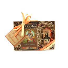 Saucha Gift Set - Calming Oatmeal and Attar Perfume Oil 'Manjari' - with Greeting 'Your kindness is appreciated'