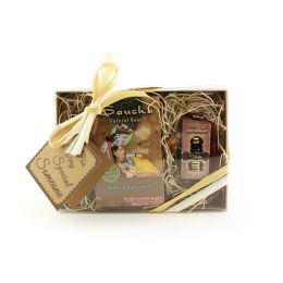 Saucha Gift Set - Refreshing Vetiver and Attar Perfume Oil Tilak - with Greeting For a very special someone