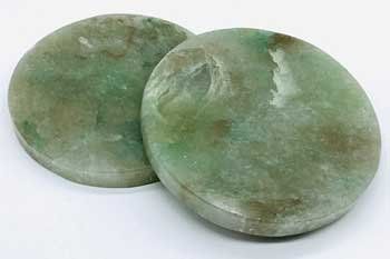 (set of 2) 3" Aventurine, Green coaster