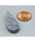 1 1/2" Amethyst Tear druse cabochon