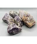 ~5# Flat of Lepidolite, polished top
