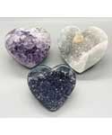 2-4" Amethyst druse heart