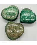3" Aventurine, Green with Mica heart