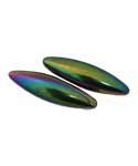 60mm Rainbow Magnetic Hematite Oval pair