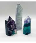 .2-.4# Fluorite, natural 1 side obelisk