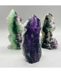 .4-.7# Fluorite, natural 1 side obelisk