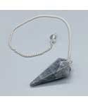 6-sided White Labradorite pendulum