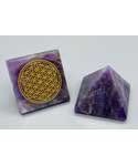 25-30mm Amethyst Flower of Life pyramid