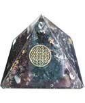 70mm Orgone Shungite & Flower pyramid
