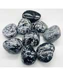 1 lb Snowfake Obsidian tumbled Pebble stones