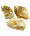 5# box Calcite, Yellow Acid Washed untumbled stone