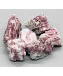 1 lb Tourmaline, Pink with Quartz untumbled stones